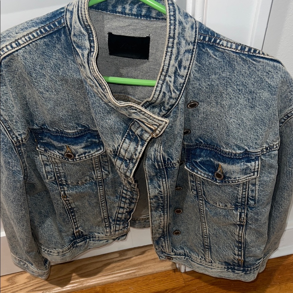 Zara ZW Collection Crossovee Denim Jacket